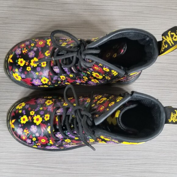 Dr Martens Brookley Vintage Garden Softy Floral Booties, Junior Size 10 US / 27 - Picture 10 of 11